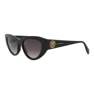 Alexander McQueen Womens Cat Eye Brown Brown Brown Fashion Designer Eyewear